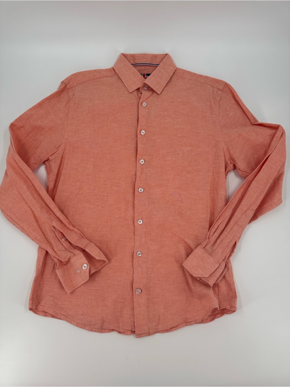 Soul of London Men's Long-Sleeve Button-Up Shirt Size M 15.5